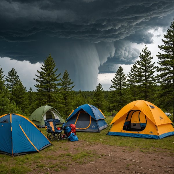 Quels sont les conseils pour camper en toute sécurité dans des zones sujettes aux tornades?